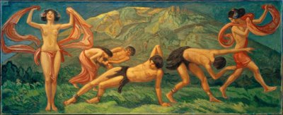 Dance on the Green Hill by Ludwig von Hofmann